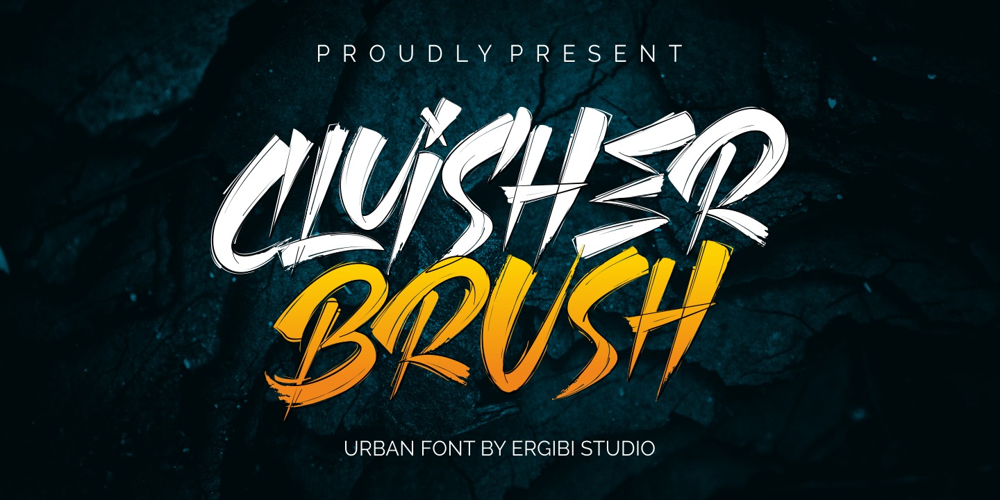 Schriftart Cluisher Brush